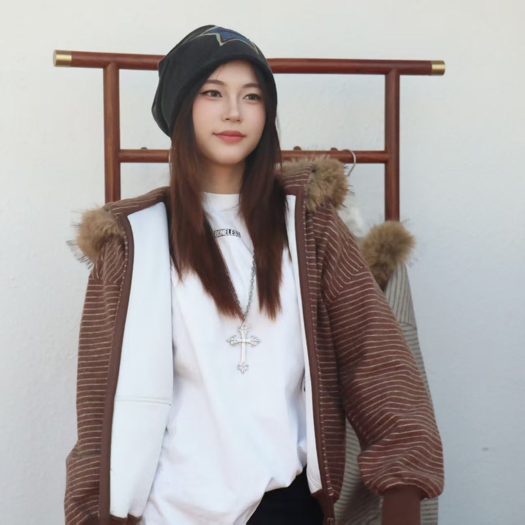 2WAYボアフードアウター（ファー取り外し可） M00115