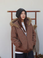 2WAYボアフードアウター（ファー取り外し可） M00115