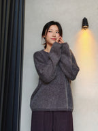 ラウンドネック ロングスリーブセーター M00128