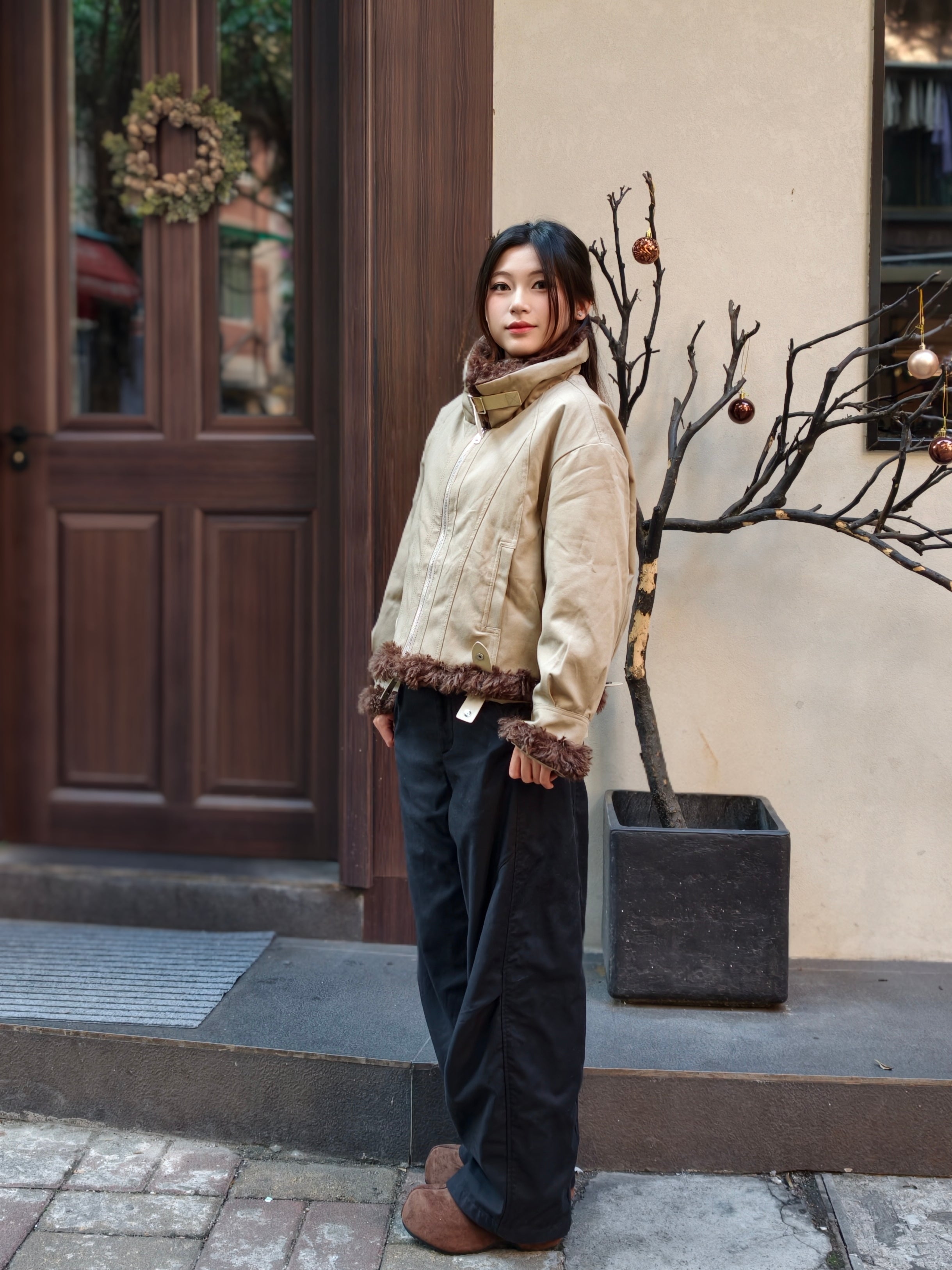 フェイクムートン スタンドカラージャケットM00131