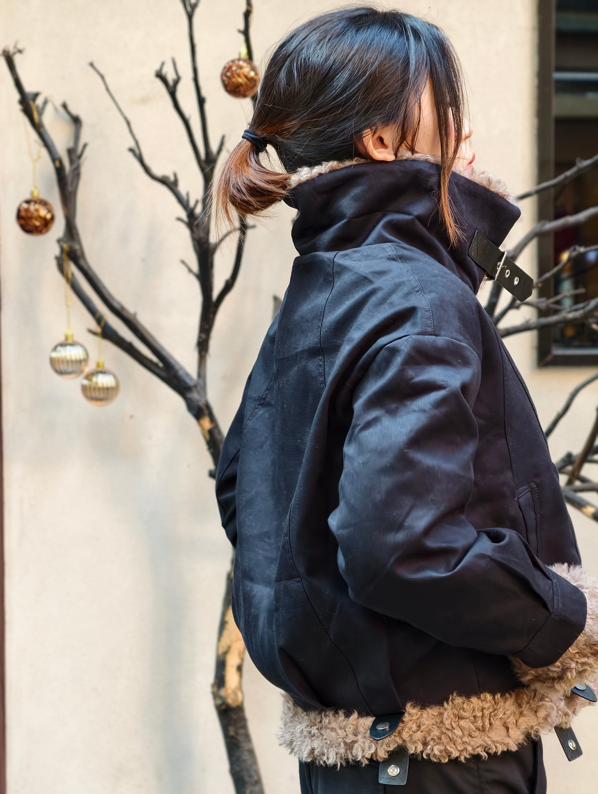 フェイクムートン スタンドカラージャケットM00131