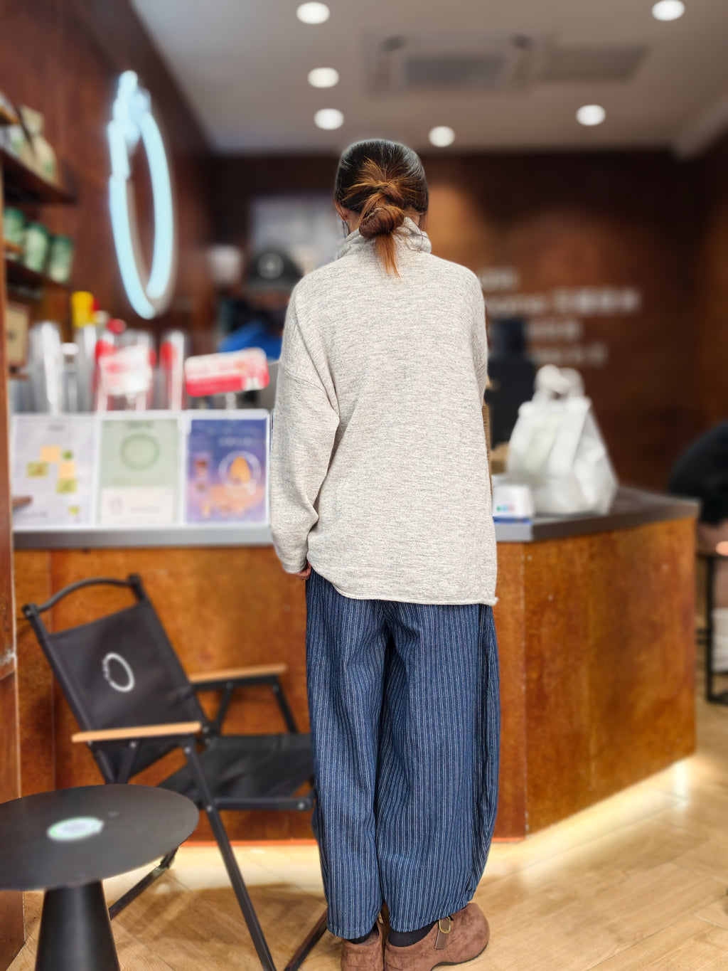 ハイネック ロングスリーブセーター M00129