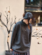 ハイネック ロングスリーブセーター M00129