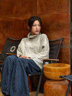 ハイネック ロングスリーブセーター M00129