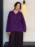 ソフトVネックセーター M00127