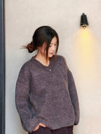 ソフトVネックセーター M00127