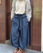 濃紺ストライプ カジュアルパンツ M00135