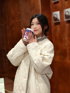 ダイヤモンドキルティング 厚手コットンアウター M00136