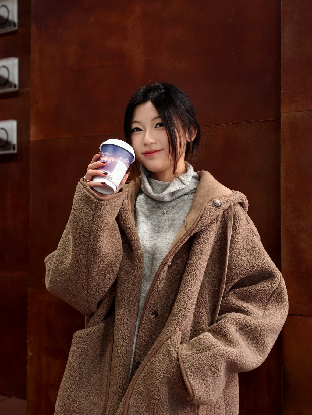 フード付き ポーラーフリース コート M00140