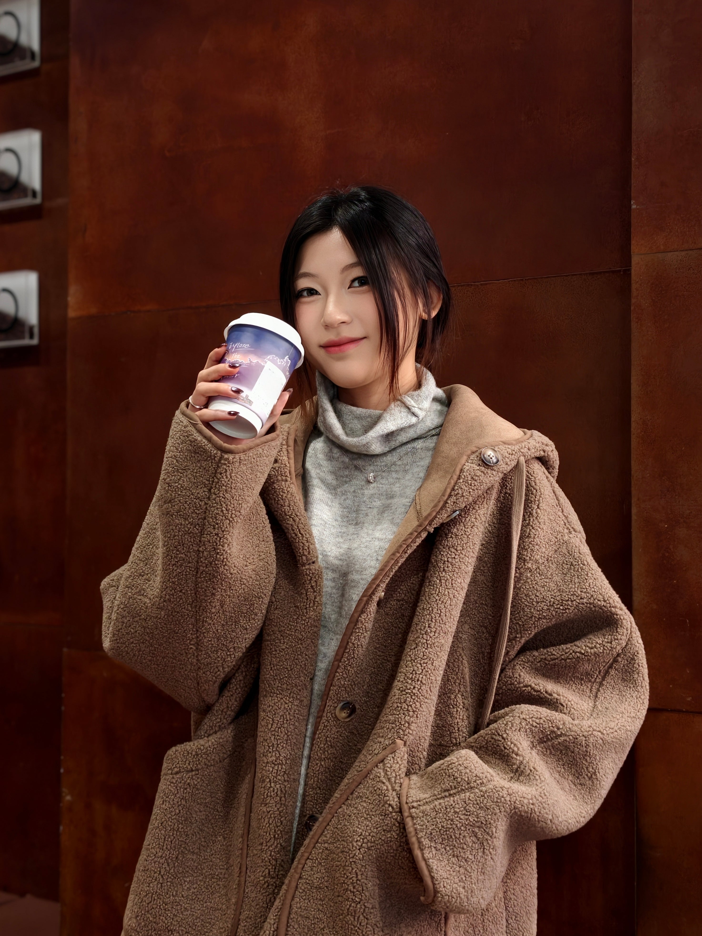 フード付き ポーラーフリース コート M00140