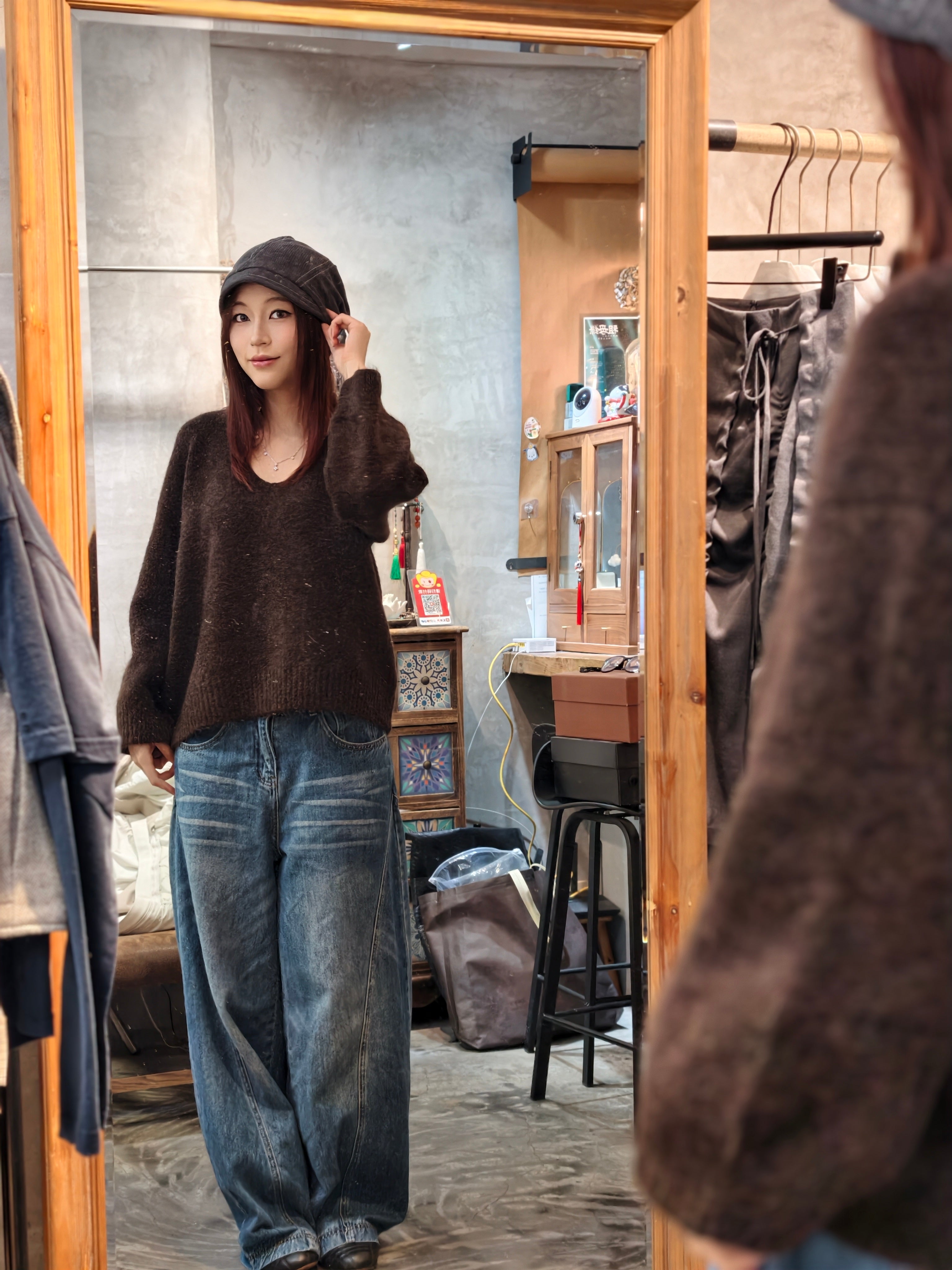 【新作キャンペーン】Vネックリラックスニット M00152