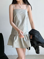 【新作キャンペーン】リボン付きフレアワンピース M00146