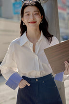 【新作キャンペーン】チェック袖口オーバーシャツ M00149