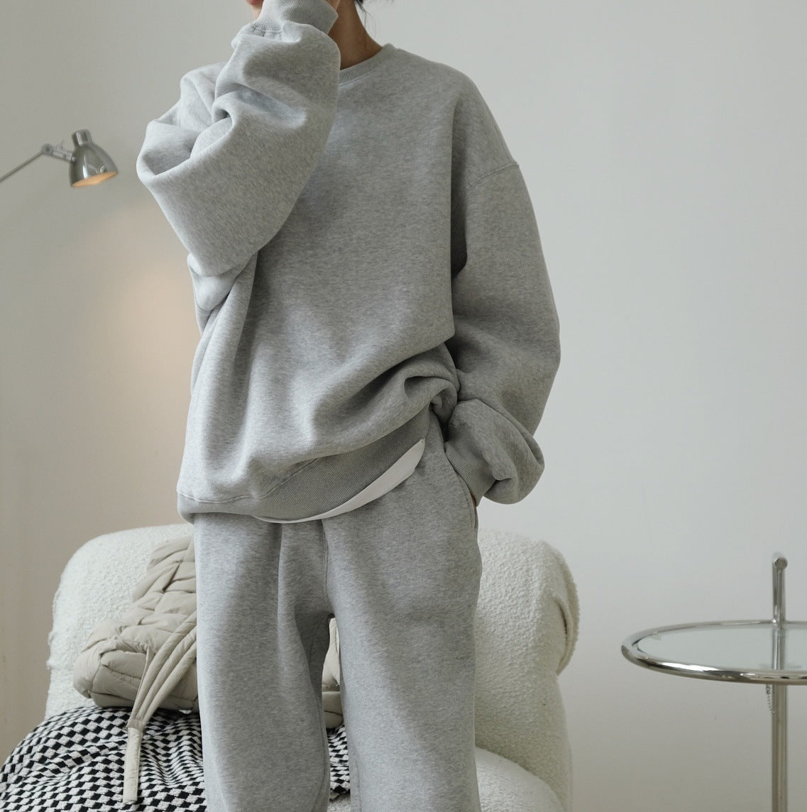 韓国風ルーズフィットスウェット（裏起毛） M00120