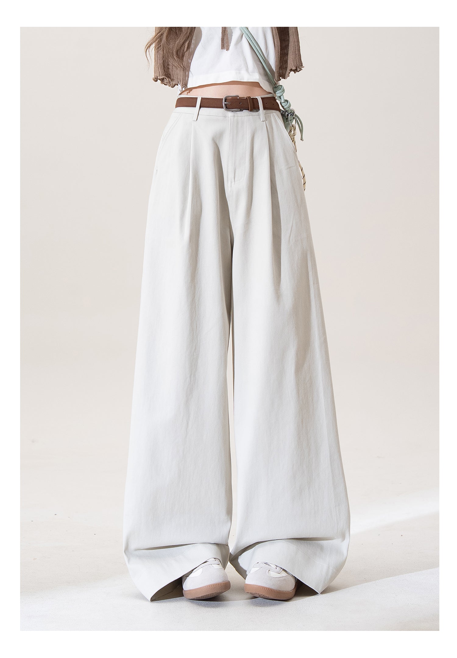 ワイドレッグ カジュアルパンツ M00082