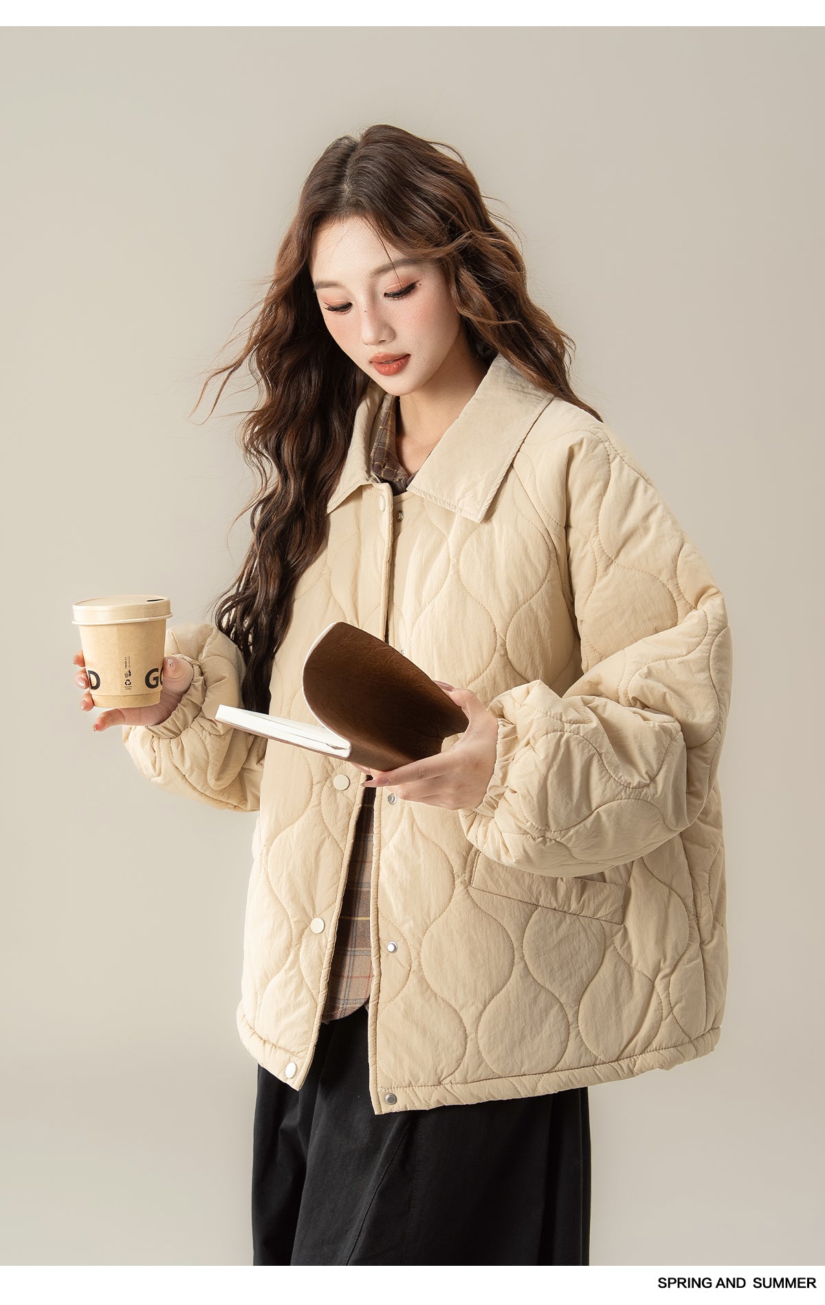 菱柄 ショートコート M00073