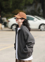 スタンドカラー カーディガン スウェット M00112