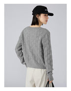 アーガイル柄 ニットトップス M00106