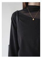 【新作キャンペーン】チュールインレイ Tシャツ M00147