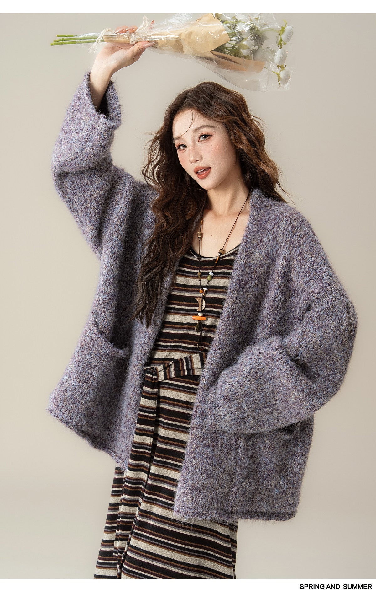 ロングスリーブ カーディガン M00139