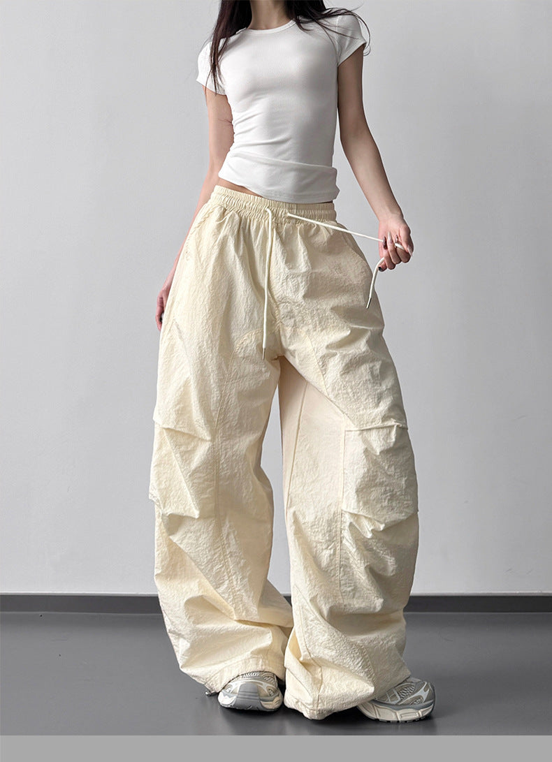 【新作キャンペーン】軽量ナイロンワイドパンツ M00154