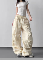 【新作キャンペーン】軽量ナイロンワイドパンツ M00154