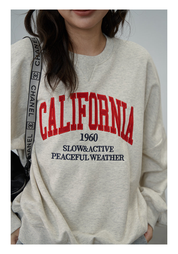 刺繍 ルーズフィット パーカー M00061