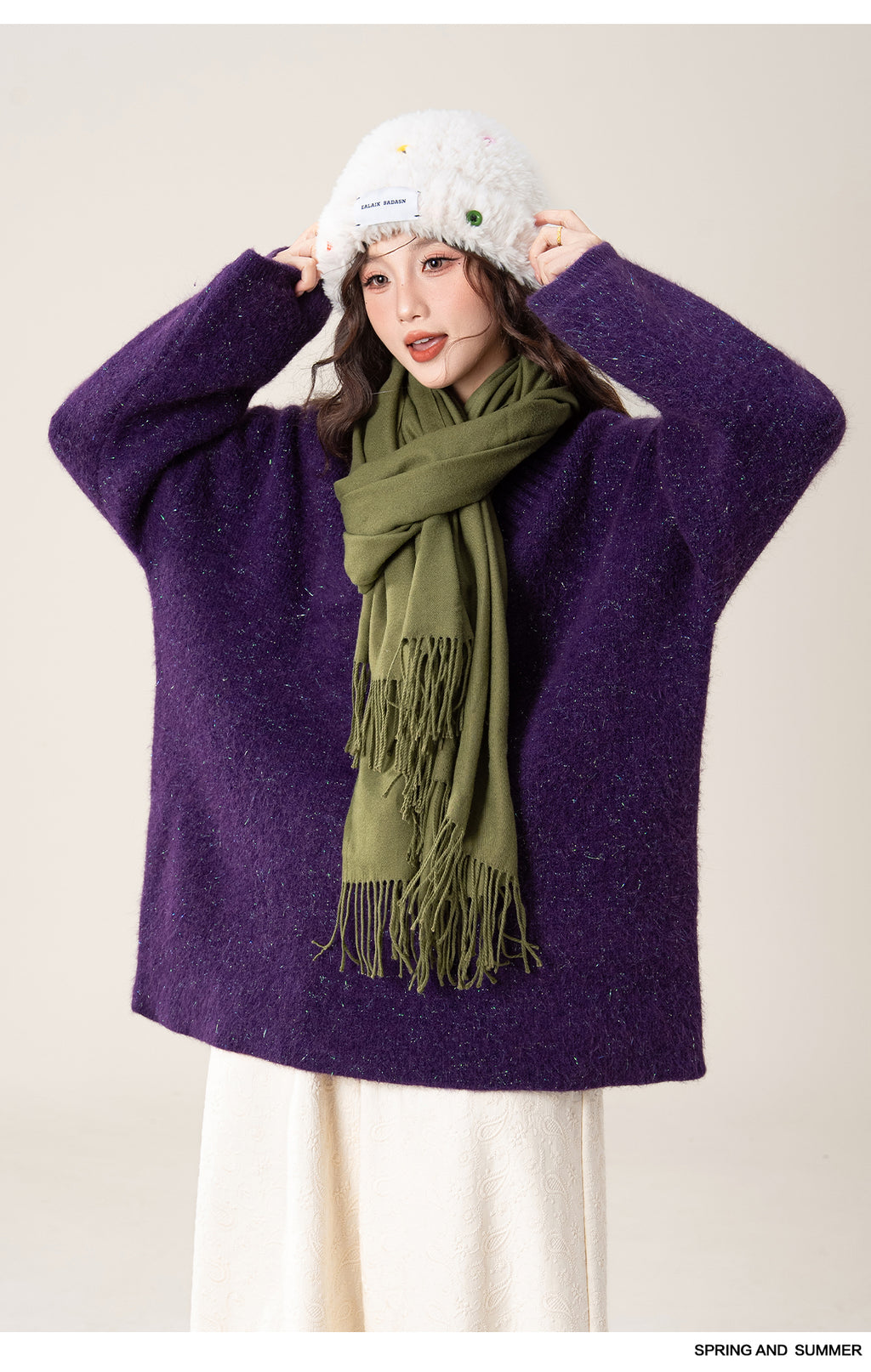 ソフトVネックセーター M00127