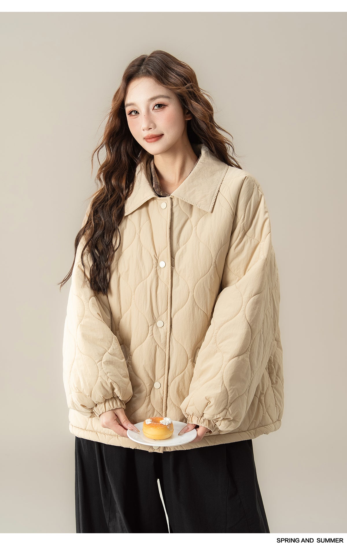 菱柄 ショートコート M00073