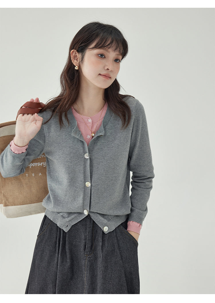 レイヤード風カーディガン M00012