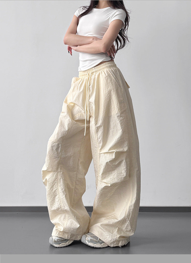 【新作キャンペーン】軽量ナイロンワイドパンツ M00154