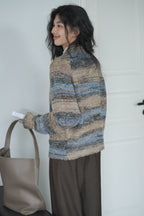 カラーニットカーディガン M00042