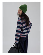 ストライプ ロングスリーブ T シャツ M00067