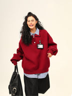 フェイクツーピース カラージャケット M00090