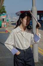 【新作キャンペーン】チェック袖口オーバーシャツ M00149