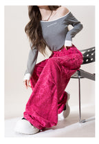 カモ ワイドレッグ カジュアルパンツ M00083