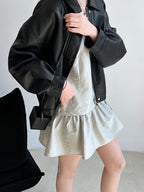 【新作キャンペーン】リボン付きフレアワンピース M00146