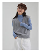 ウール V ネックベスト M00116