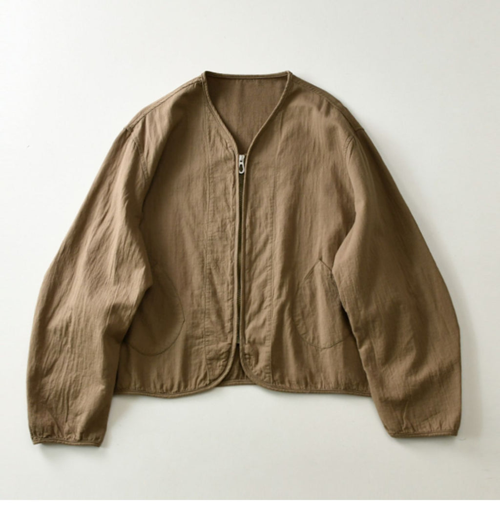 Vネックショートジャケット M00010