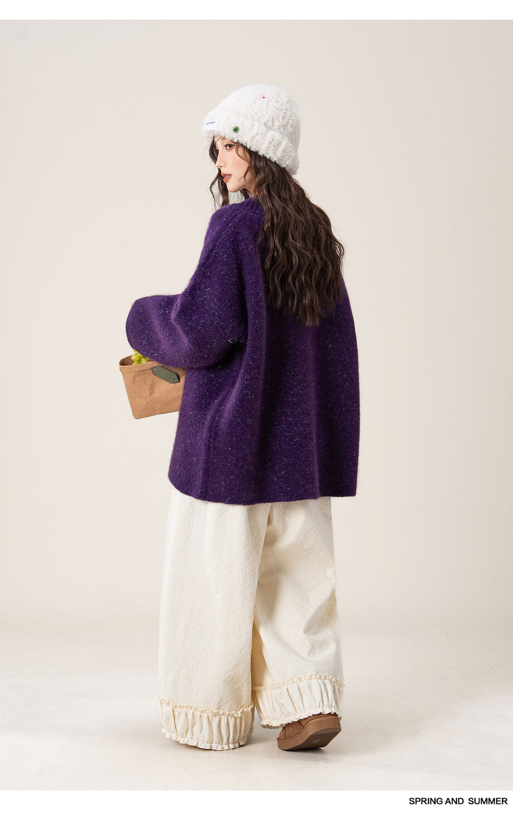 ソフトVネックセーター M00127