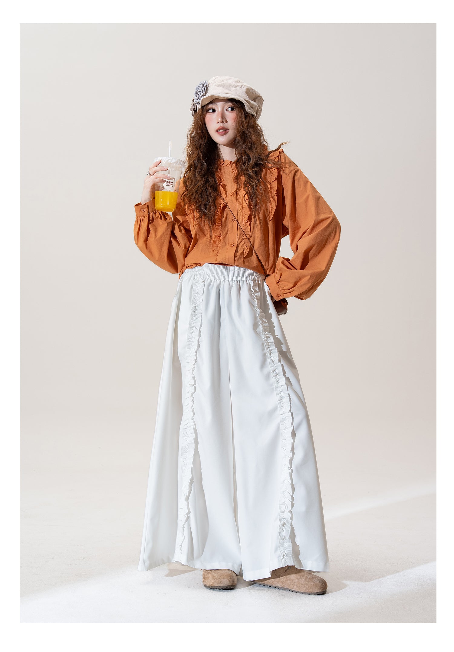 ロング スカートパンツ M00087