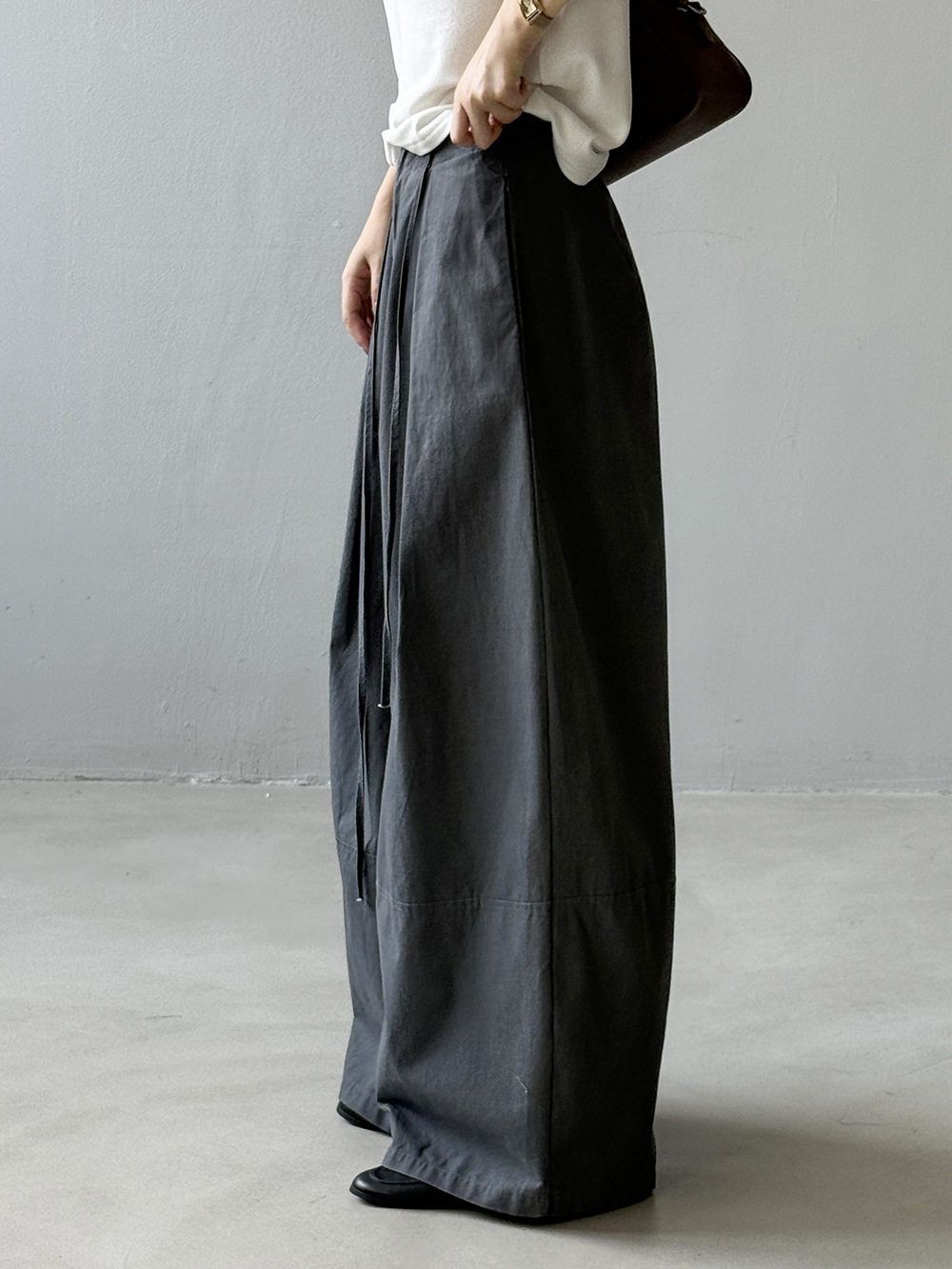 カットデザインワイドパンツ M00015