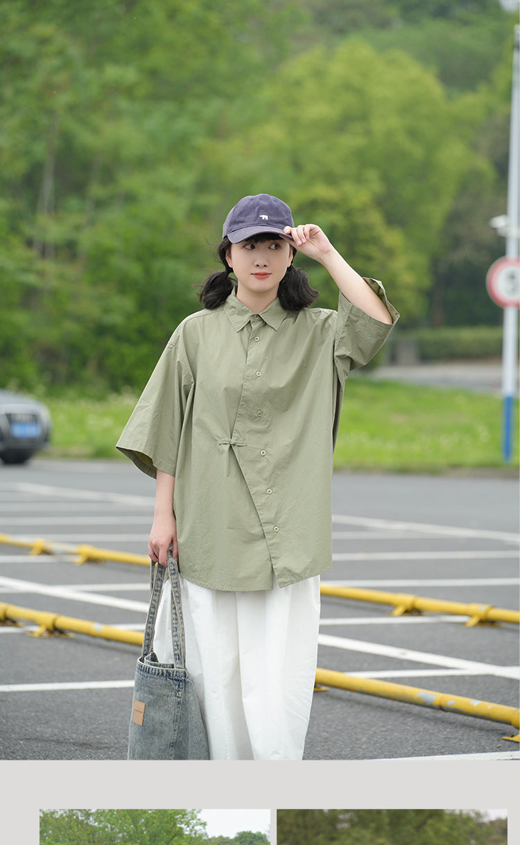 チャイナボタンシャツ M00029