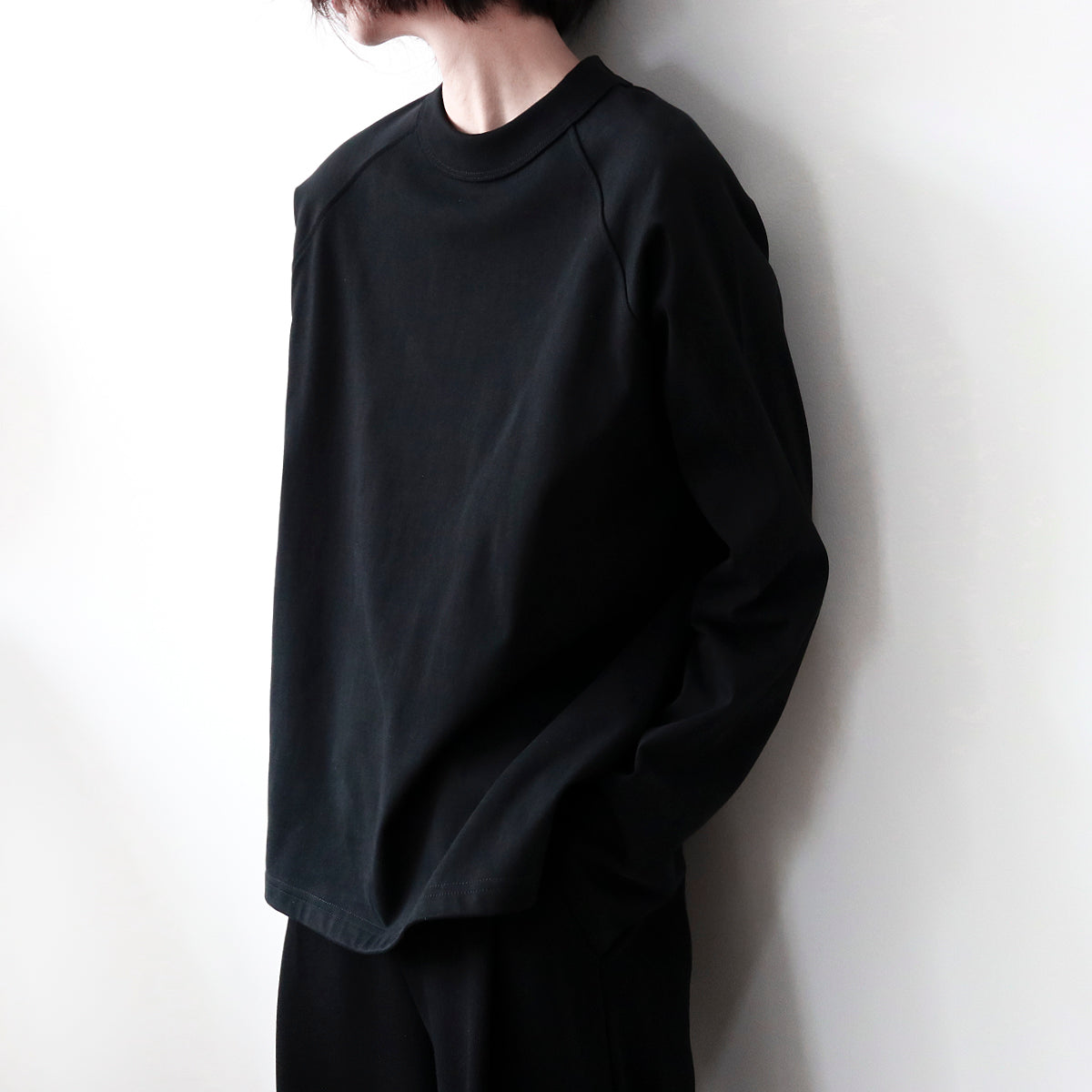 クルーネック ロングスリーブ T シャツ M00108