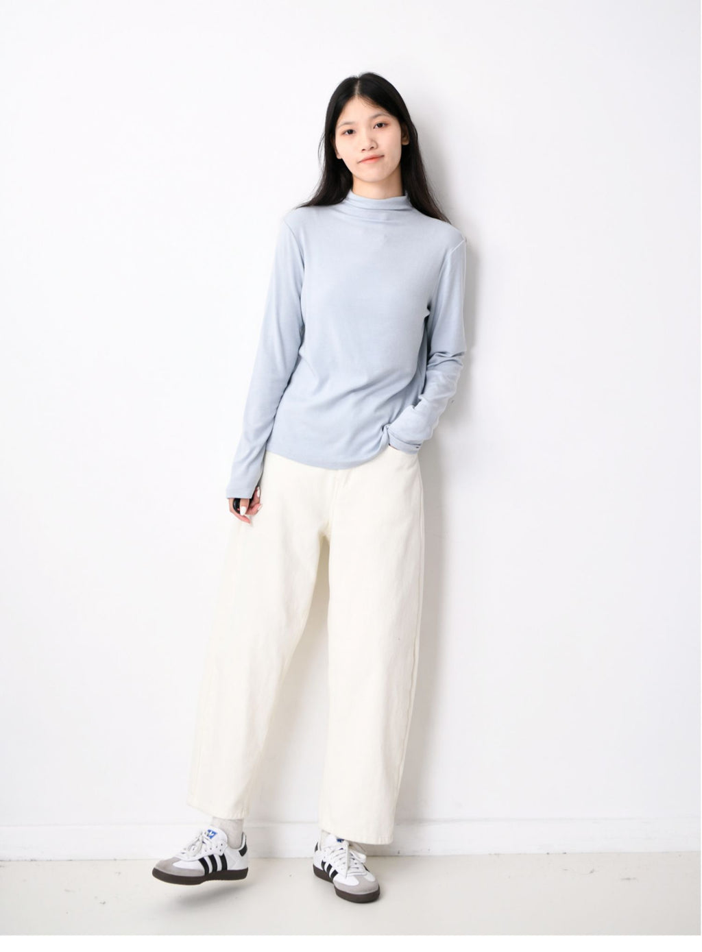 ソフトハイネックTシャツ M00018