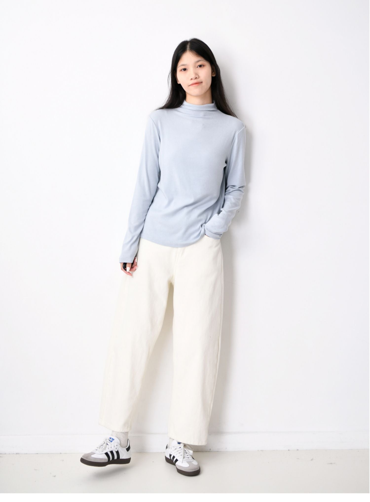 ソフトハイネックTシャツ M00018