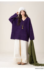 ソフトVネックセーター M00127