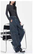 ワイドレッグ デニムパンツ M00068