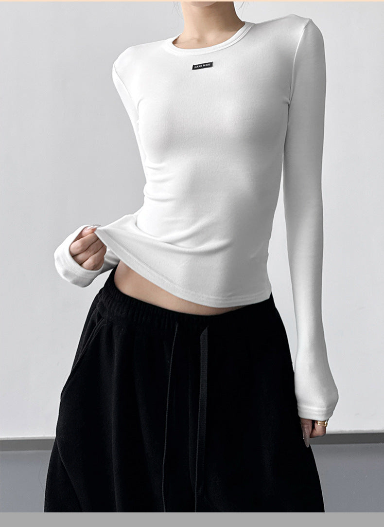 【新作キャンペーン】リブクルーネック長袖T M00155