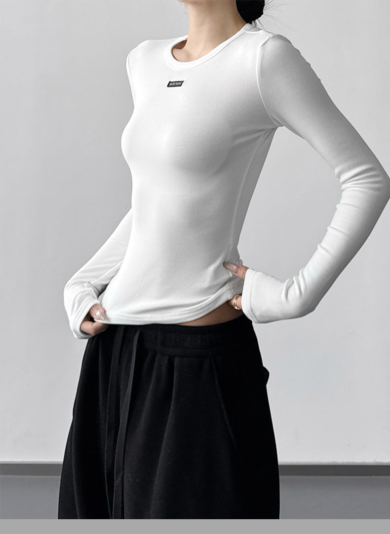 【新作キャンペーン】リブクルーネック長袖T M00155